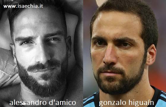 Somiglianza tra Alessandro D'Amico e Gonzalo Higuaín