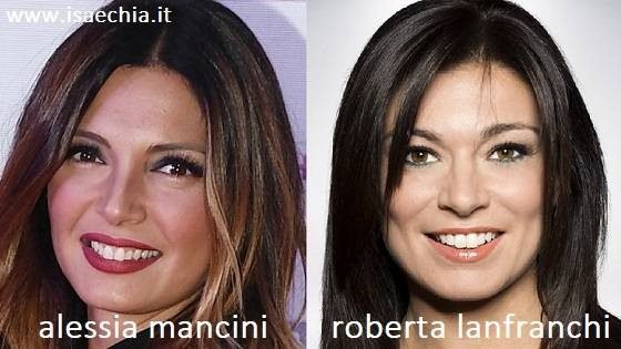 Somiglianza tra Alessia Mancini e Roberta Lanfranchi