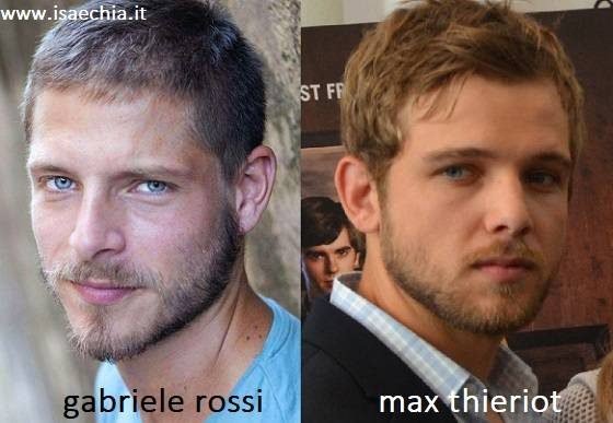 Somiglianza tra Gabriele Rossi e Max Thieriot