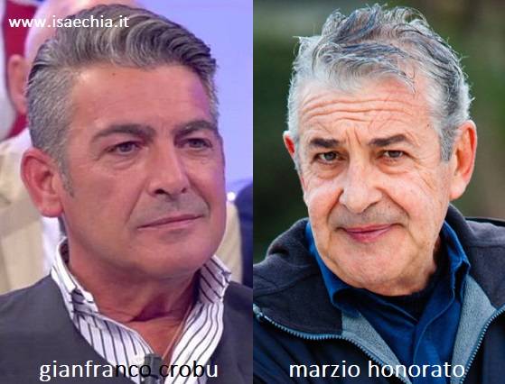 Somiglianza tra Gianfranco Crobu e Marzio Honorato