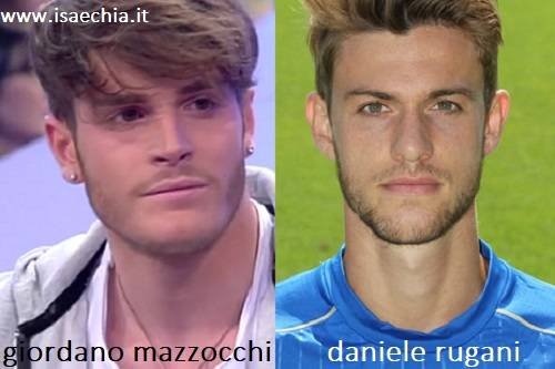 Somiglianza tra Giordano Mazzocchi e Daniele Rugani