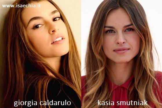 Somiglianza tra Giorgia Caldarulo e Kasia Smutniak