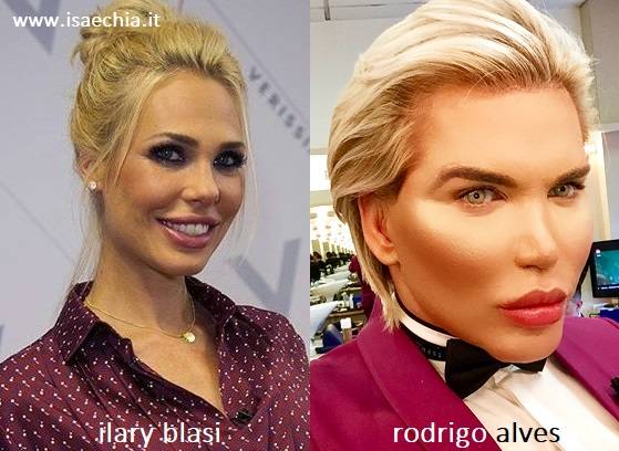 Somiglianza tra Ilary Blasi e Rodrigo Alves