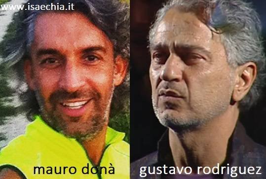 Somiglianza tra Mauro Donà e Gustavo Rodriguez