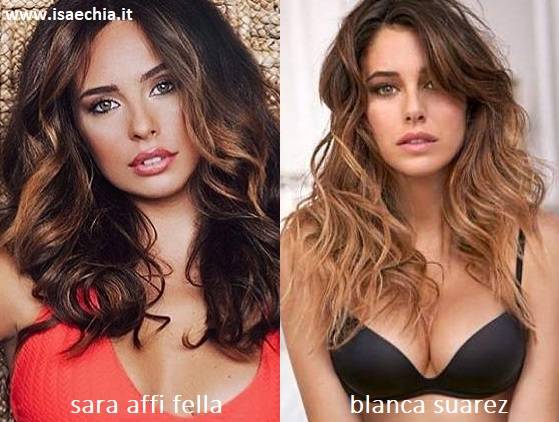 Somiglianza tra Sara Affi Fella e Blanca Suarez
