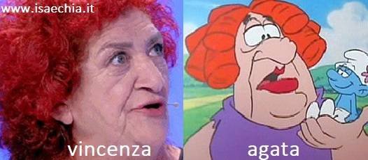 Somiglianza tra Vincenza e Agata