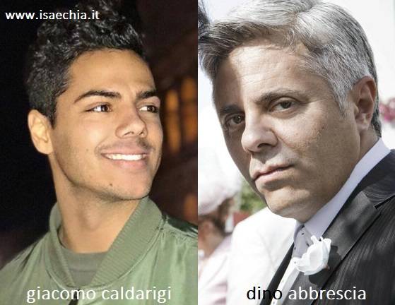 Somiglianza tra Giacomo Caldarigi e Dino Abbrescia