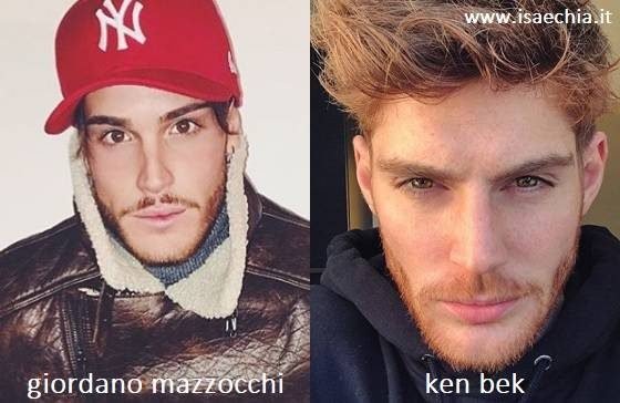Somiglianza tra Giordano Mazzocchi e Ken Bek