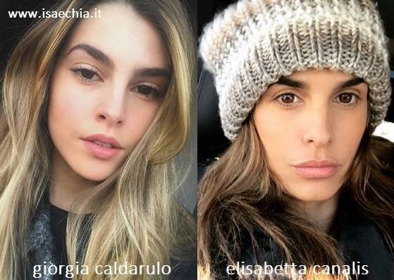 Somiglianza tra Giorgia Caldarulo ed Elisabetta Canalis