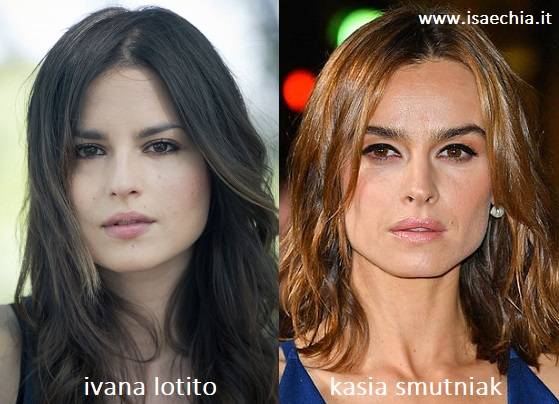 Somiglianza tra Ivana Lotito e Kasia Smutniak