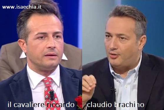 Somiglianza tra Riccardo e Claudio Brachino
