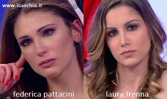 Somiglianza tra Federica Pattacini e Laura Frenna
