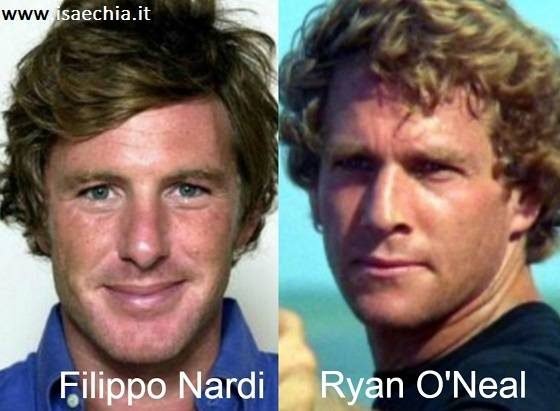 Somiglianza tra Filippo Nardi e Ryan O'Neal