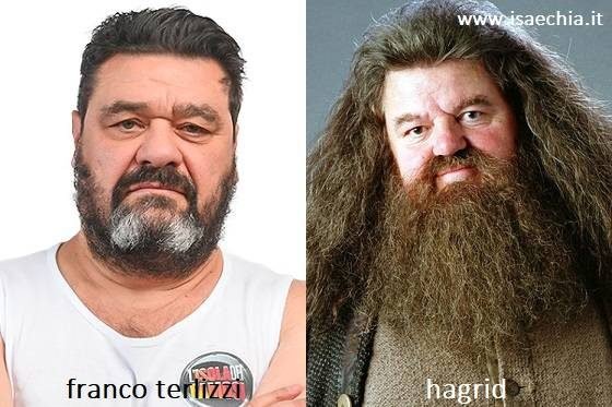 Somiglianza tra Franco Terlizzi e Hagrid di 'Harry Potter'