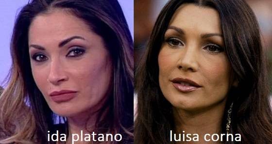 Somiglianza tra Ida Platano e Luisa Corna