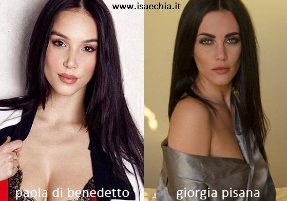 Somiglianza tra Paola Di Benedetto e Giorgia Pisana