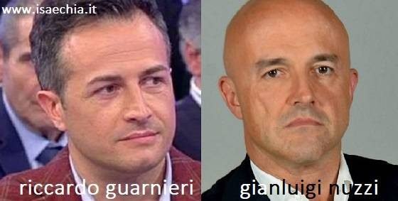 Somiglianza tra Riccardo Guarnieri e Gianluigi Nuzzi