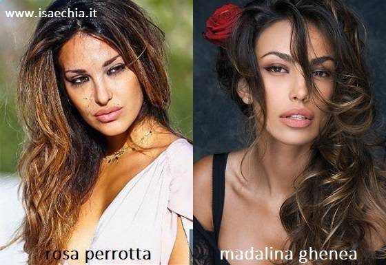 Somiglianza tra Rosa Perrotta e Madalina Ghenea