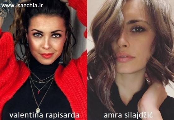 Somiglianza tra Valentina Rapisarda e Amra Silajdžić