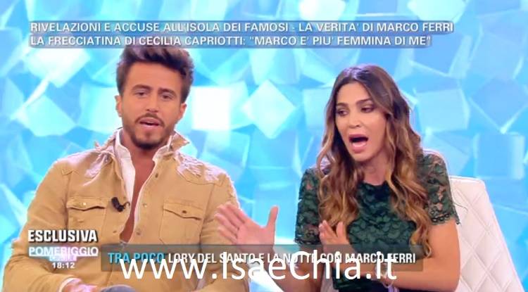 ‘Pomeriggio Cinque’, Marco Ferri replica duramente alle accuse di Cecilia Capriotti: “Anche se fossi omosessuale che fastidio ti darebbe?” (video) preview