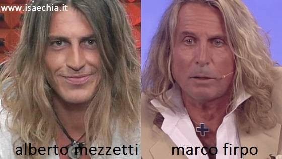 Somiglianza tra Alberto Mezzetti e Marco Firpo