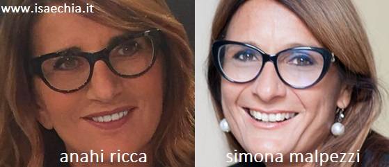 Somiglianza tra Anahi Ricca e Simona Malpezzi