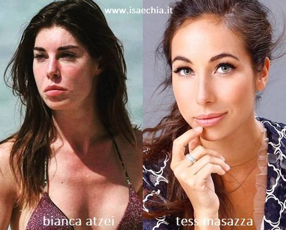 Somiglianza tra Bianca Atzei e Tess Masazza