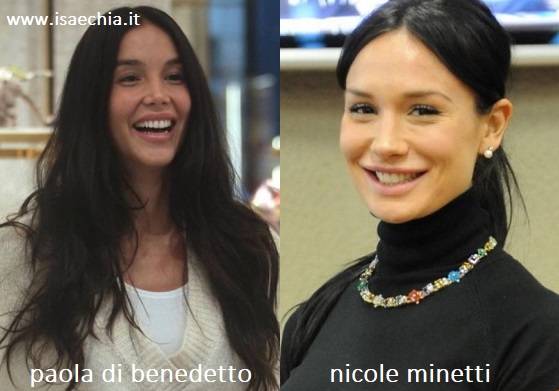 Somiglianza tra Paola Di Benedetto e Nicole Minetti