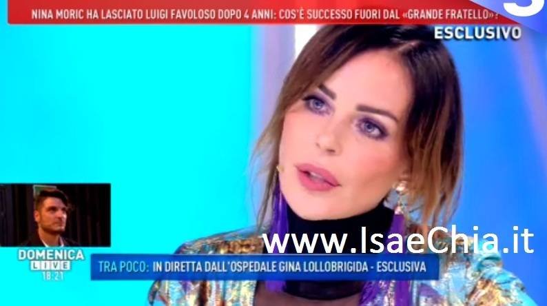 Nina Moric a ‘Domenica Live’ risponde alle accuse fatte dall’ex marito Fabrizio Corona. E su Luigi Favoloso dichiara…