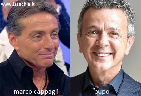 Somiglianza tra Marco Cappagli e Pupo