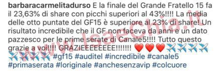 Instagram Barbara D’Urso