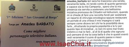 Instagram Amedeo Barbato