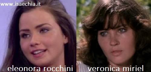 Somiglianza tra Eleonora Rocchini e Veronica Miriel