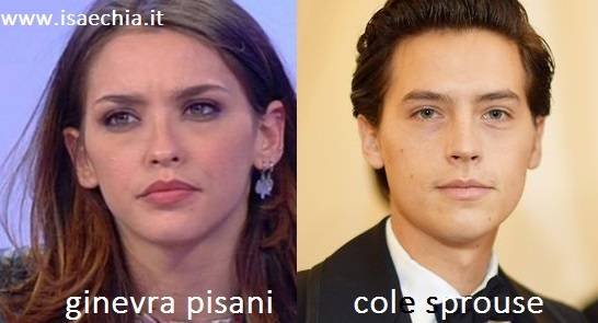 Somiglianza tra Ginevra Pisani e Cole Sprouse