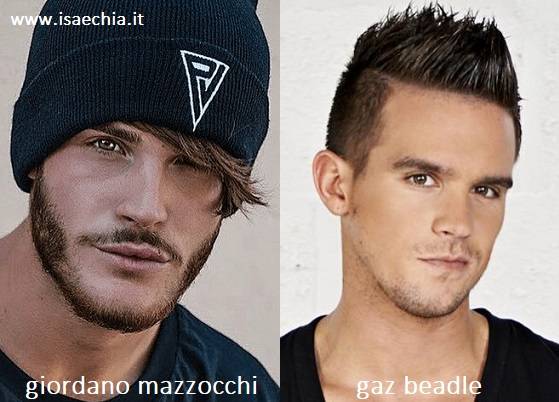 Somiglianza tra Giordano Mazzocchi e Gaz Beadle di 'Geordie Shore'