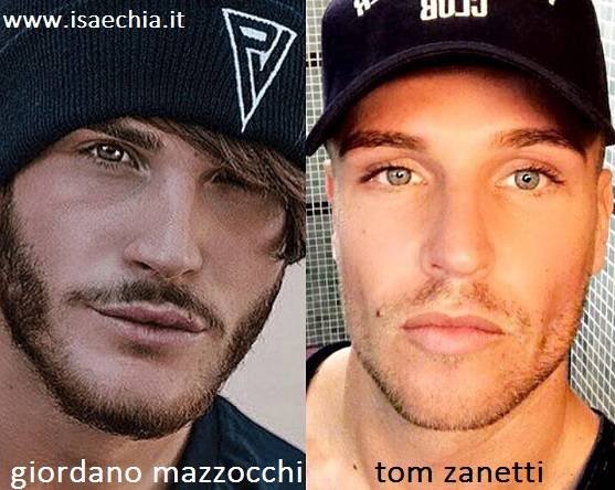 Somiglianza tra Giordano Mazzocchi e Tom Zanetti
