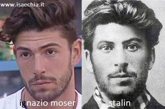 Somiglianza tra Ignazio Moser e Stalin
