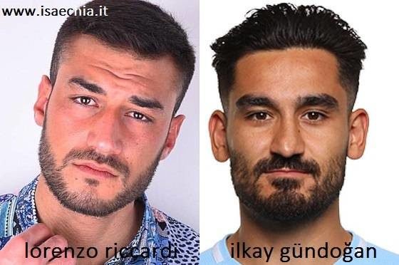 Somiglianza tra Lorenzo Riccardi e İlkay Gündoğan