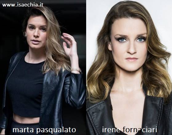 Somiglianza tra Marta Pasqualato e Irene Fornaciari