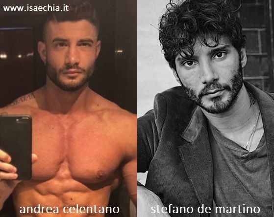 Somiglianza tra Andrea Celentano e Stefano De Martino