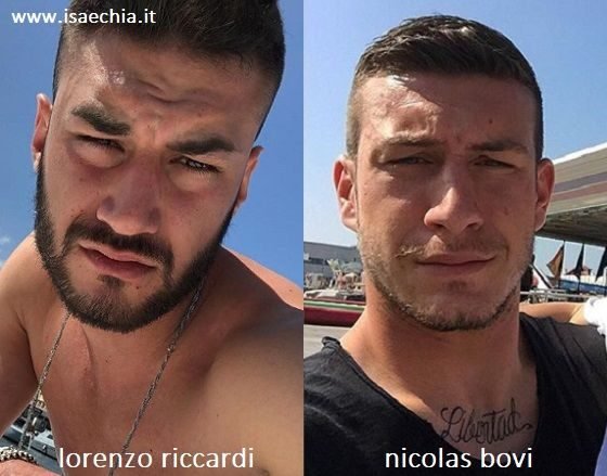 Somiglianza tra Lorenzo Riccardi e Nicolas Bovi