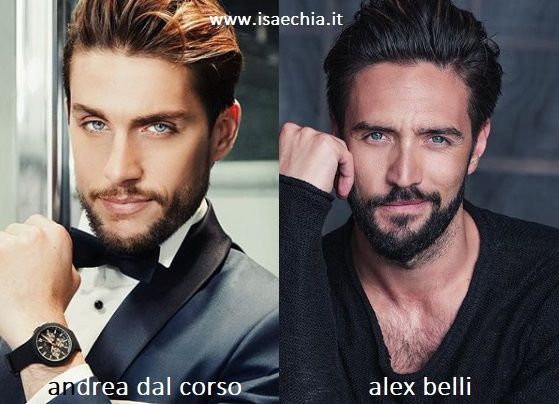 Somiglianza tra Andrea Dal Corso e Alex Belli