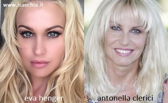 Somiglianza tra Eva Henger e Antonella Clerici