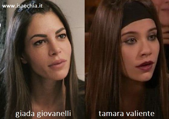 Somiglianza tra Giada Giovanelli e Tamara Valiente de 'Il Mondo di Patty'