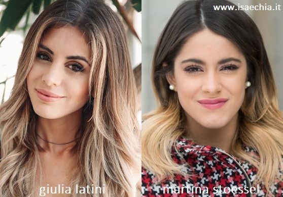 Somiglianza tra Giulia Latini e Martina Stoessel