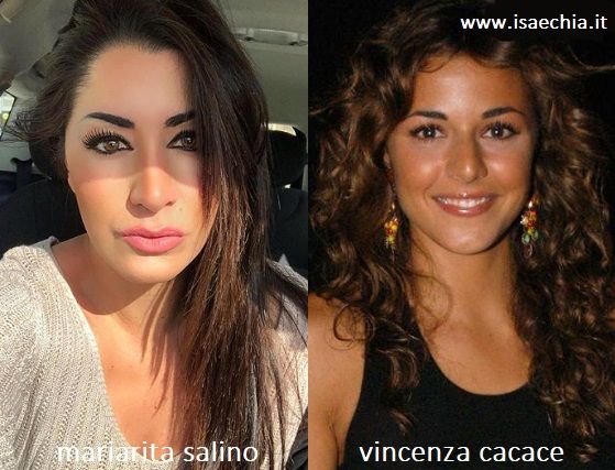 Somiglianza tra Mariarita Salino e Vincenza Cacace