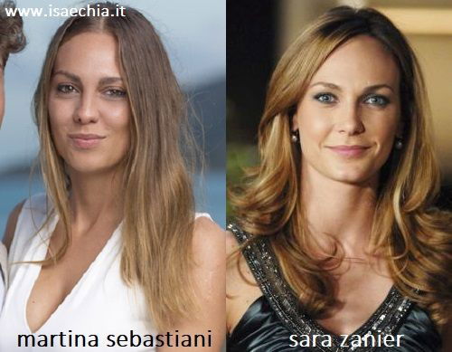 Somiglianza tra Martina Sebastiani e Sara Zanier