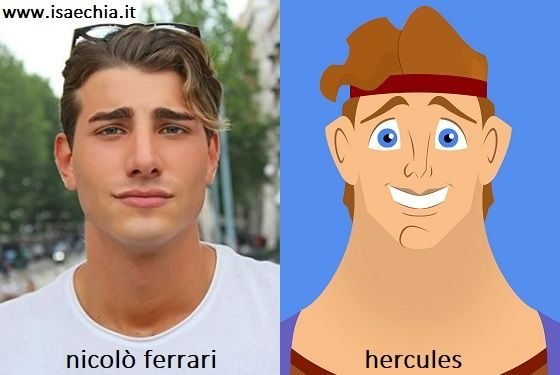 Somiglianza tra Nicolò Ferrari e Hercules