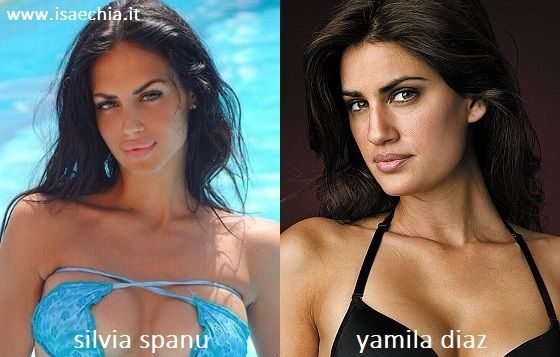 Somiglianza tra Silvia Spanu e Yamila Díaz