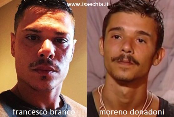 Somiglianza tra Francesco Branco e Moreno Donadoni
